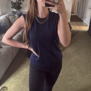 Michele Michelle | Navy High Neck Tank Top